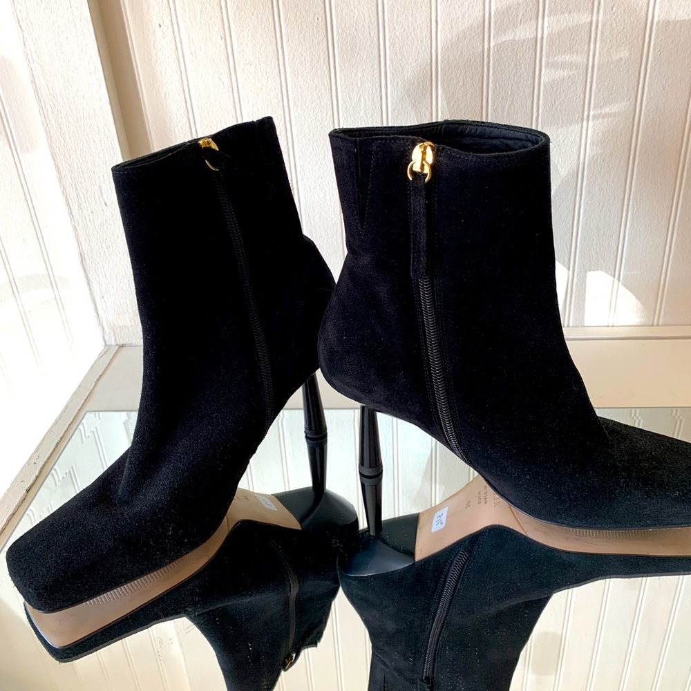 ***SOLD OUT*** ALOHAS mid-heel bootie in black suede. Brand New In Box